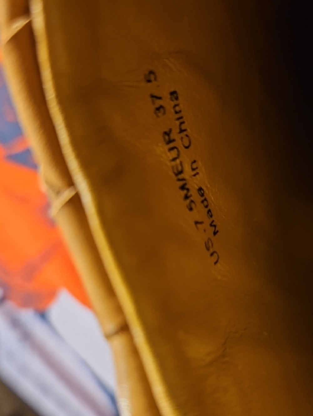 Vince Woven All Leather Slip-On Mules in Cognac - Picture 9 of 9